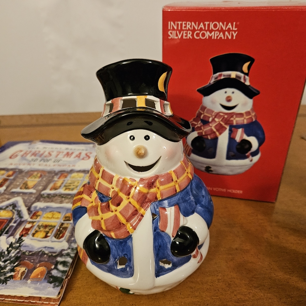 Snowman Votive Tealight holder